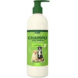 Hundeshampoo mit Aloe Vera | Empfindliches Hautshampoo 1 Liter mit Aloe Vera | Hunde Shampoo gegen Geruch weiß oder dunkel Fell mit Aloe Vera für Dermatitis | Langes oder kurzes Fell auch für Welpen