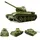 ES-Toys Panzer Russischer T-34/85 RTR mit Schussfunktion, Rauch und Sound (ET4786)