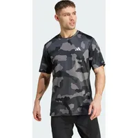 Adidas Train Essentials Camo Allover Print T-Shirt Black M