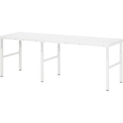 Rau Anbau-Arbeitstisch Serie E - Hartlaminat-Platte BxTxH 1000x500x650-1000mm