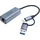 inca IUTP-01TX Ethernet > USB und Typ C Anschluss / Blau