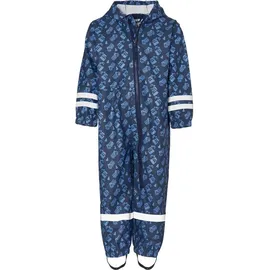 Playshoes Regen-Overall Baustelle allover in Marine | Gr.: 110