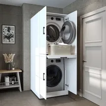 roomart Dora-I Waschmaschinenschrank 70 cm Weiß