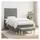 vidaXL Boxspringbett 100 x 200 cm Dunkelgrau