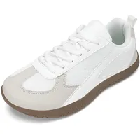 AONETIGER BarfußSchuhe Herren Breite Zehenbox Barfuss Schuhe Minimalistische Athletische Leichte Wanderschuhe Atmungsaktiv Freizeitschuhe Outdoor FüR Joggen Spaziergang Fitness Alltag(Weiß 40EU) - 40 EU