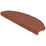 Floordirekt Karat Stufenmatte London Selbstklebend Terra Halbrund 23,5 x 65 cm