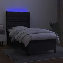 vidaXL Boxspringbett 100 x 200 cm Schwarz