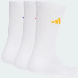 adidas Cushioned Sportswear Crew Socken 3er Pack White/Solar Purple/Crew Yellow 40-42