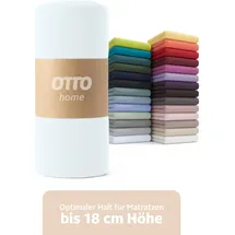 OTTO home Spannbettlaken Jersey 160 x 200 cm weiß