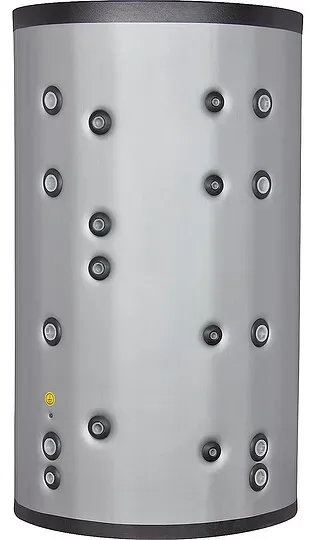 Edelstahl-Kombi-Pufferspeicher PC800/170, mit 1 Wärmetauscher, Inhalt 749 Liter