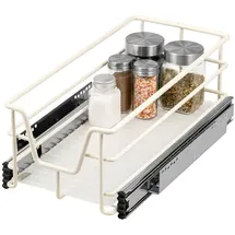 bremermann Teleskopschublade 30 cm mit Einlegeboden, Küchenschublade zum Nachrüsten, Vollauszug mit Teleskop-Schienen, ideal für Küche, Bad & gr onesize