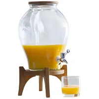 Dekoleidenschaft Getränkespender Fresh aus Glas mit Zapfhahn, ca. 6