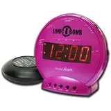 Geemarc Sonic Bomb Wecker mit Vibration (pink) 3521350009293