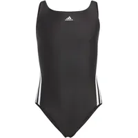 adidas 3-Streifen Badeanzug Black / White 140