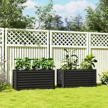 Outsunny Hochbeet 120 x 60 x 60 cm Grau