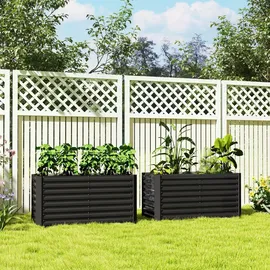 Outsunny Hochbeet 120 x 60 x 60 cm Grau