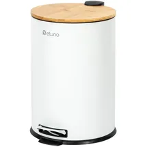 ELUNO Abfalleimer 20 l Weiß