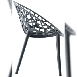 CLP Hope Stapelstuhl 59 x 60 x 80 cm anthrazit 4 St.