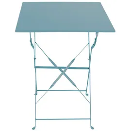 Mojawo - 3tlg Bistroset Gartenmöbelset Outdoormöbel Balkon Türkis klappbar