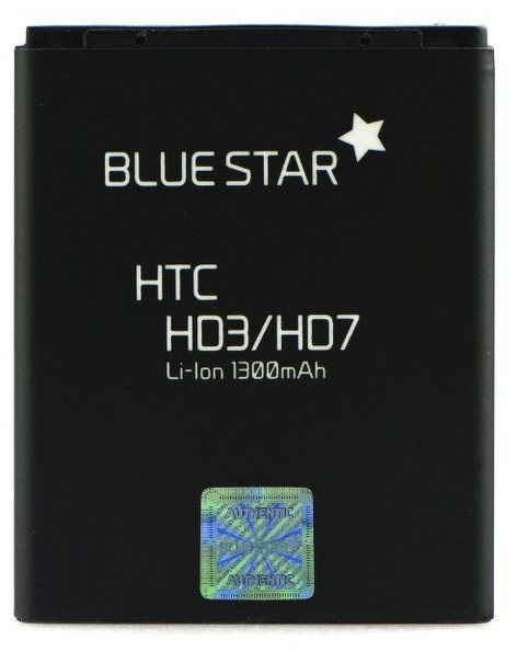 BlueStar Bluestar Akku Ersatz für HTC HD3 / HD7 / G13 / Wildfire S / Explorer 1300 mAh Austausch Batterie A310e T9292 BA-S460 BA-S540 BD29100 Smartphone-Akku