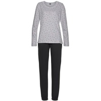 VIVANCE DREAMS Damen Pyjama grau-meliert Gr.40/42