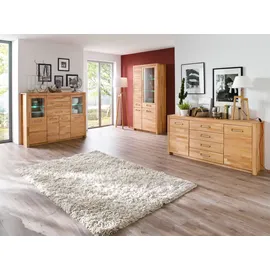 MCA living Highboard 163 x 122 x 40 cm kernbuchefarben / Braun