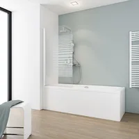 Schulte Badewannenaufsatz Komfort 1-tlg. Querstreifen 140x80cm
