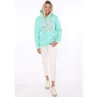 Zwilling Zwillingsherz Hoodie »"Love is all you need ZH"«, mit "Love"-Aufschrift und Pailettenherzen am Rücken, blau