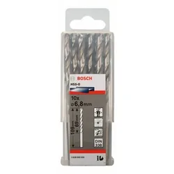 Metallbohrer HSS-G, DIN 338, 6,8 x 69 x 109 mm, 10er-Pack