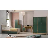 JV Möbel Kinderzimmer Set Besteht aus Bett+2х Kleiderschrank+Schreibtisch 4tlg.