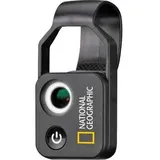 Bresser National Geographic 9118500 - Handy-Mikroskop 200x mit 200-facher Vergrößerung, CPL-Filter und 2-stufiger Beleuchtung