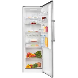 Exquisit KS360-V-HE-040D Kühlschrank (359 l, 1850 mm hoch, Inoxlook) 