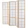Homestyle4u Paravent Braun, 220x175 cm 169
