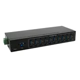 Exsys EX-11220HMVS USB 3.2 Gen 1 Hub Din-Rail Kit VIA VL811+ Chipset
