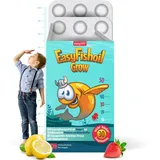 EasyFishoil Grow Omega 3 Kinder - 1 Monat - 30 Kaugeleedrop -Vitamine und Mineralstoffe, Fischöl Hochdosiert, Reines Fischöl, Omega 3 Kapseln für Kinder, Aus Norwegen, Halal Zertifikat, Omega 3 KIDS