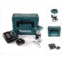 Makita DRT 50 RF1J Akku Multifunktionsfräse brushless 18V + 1x Akku 3,0 Ah + Schnellladegerät im Makpac 3