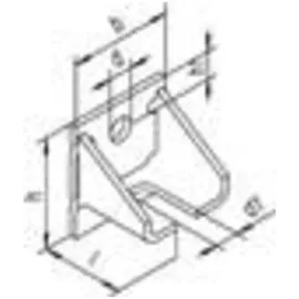 Helm Winkelbefestigung 404 W Pro 300+400 STA STA verzinkt,gelb HELM