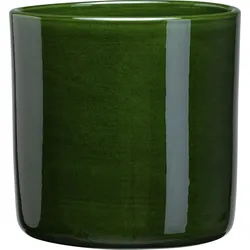 Romeo Übertopf 19 cm grün glasiert