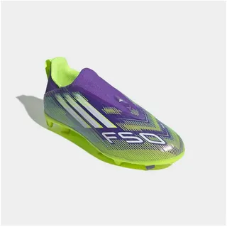 Adidas F50 League Laceless FG/MG Purple Rush / Cloud White / Lucid Lemon 38 2/3