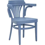 CHAUSEY | Bugholzstuhl | Holz | Blau | Bugholz