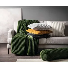 Gözze Kissenrolle CORD 70 x 22 cm Silber
