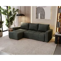 Fun Möbel Ecksofa Schlafsofa NOHA in Stoff Paros Grafit