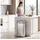 Homcom Automatik Mülleimer 68 l Silber
