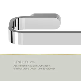 Lenz Aura Badetuchhalter Chrom 60 cm