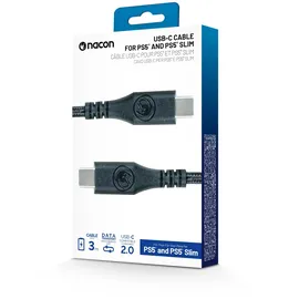 Nacon USB-C/USB-C 2.0 Kabel zum Aufladen und zur Datenübertragung, Länge 3 m.