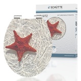 Schütte WC-Sitz RED STARFISH, MDF High Gloss mit Absenkautomatik