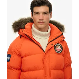 Superdry Everest Longline Baffled Parka orange 2XL