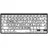 LogicKeyboard MAC Bluetooth Großdruck-Tastatur Schwarz auf Weiß, Mini-Layout