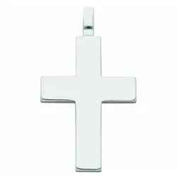 Kreuzkette ADELIA ́S "schmuck, damen schmuck, für sie, hochwertig, preiswert, günstig", silber, Halsketten, Damen, Silber 925 (Sterlingsilber), Schmuckset mit bis 45 cm stufenlos verstellbarer 925 Silber Halskette