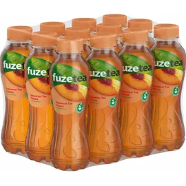 Fuze Tea Schwarzer Tee Pfirsich 12x 400ml